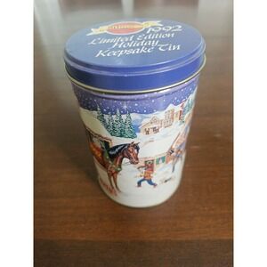 Life Savers Keepsake Tin Blue 1992 Limited Edition Holiday Vintage